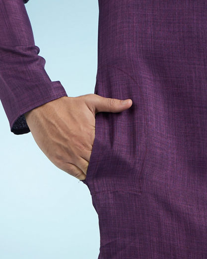 Diwas Men Purple Majesty Kurta