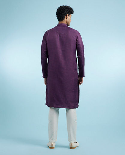Diwas Men Purple Majesty Kurta