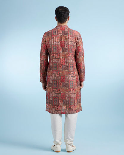 Diwas Men Rust Radiance Kurta