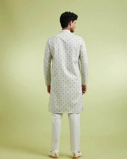 Diwas Men Emerald Charm Blended Cotton Kurta
