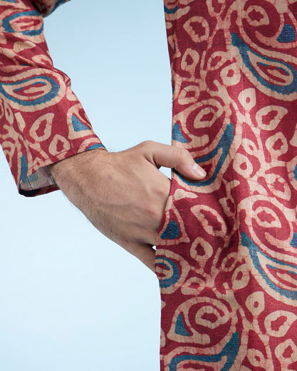 Diwas Men Maroon Elegance Kurta