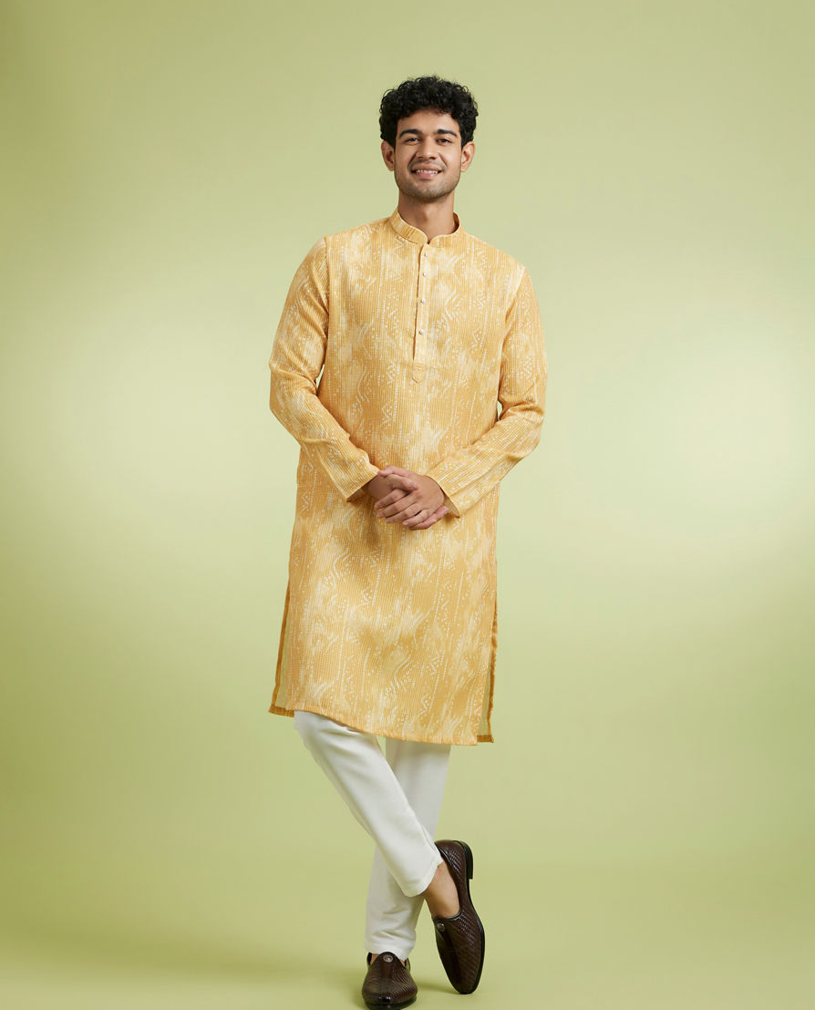 Diwas Men Mustard Debonair Kurta