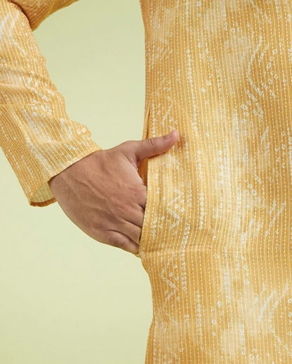 Diwas Men Mustard Debonair Kurta