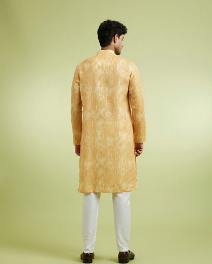 Diwas Men Mustard Debonair Kurta
