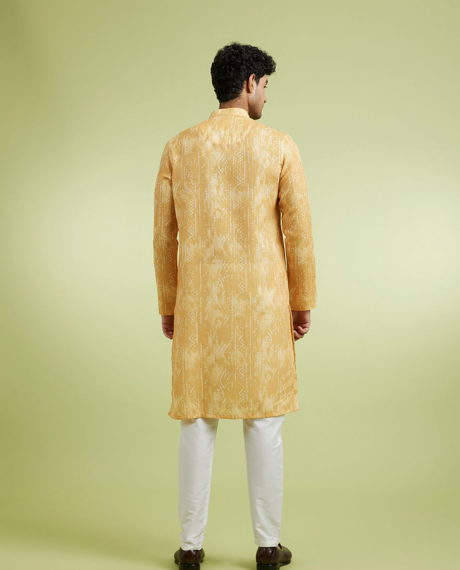 Diwas Men Mustard Debonair Kurta
