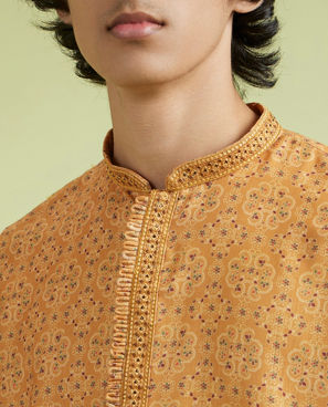 Diwas Men Mustard Magic Kurta