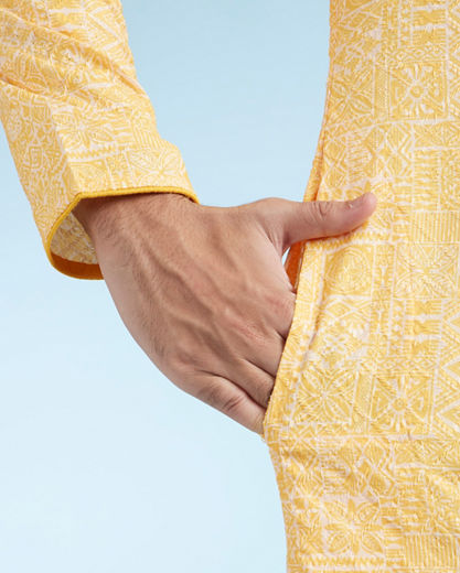 Diwas Men Sunlit Celebration Kurta