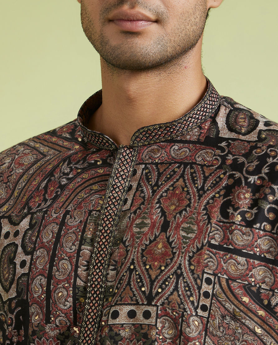 Diwas Men Opulent Brown Kurta