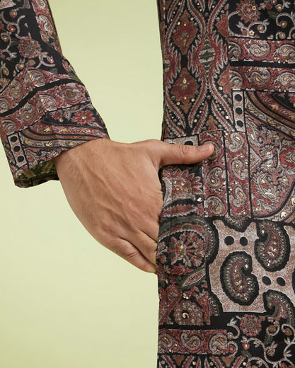 Diwas Men Opulent Brown Kurta