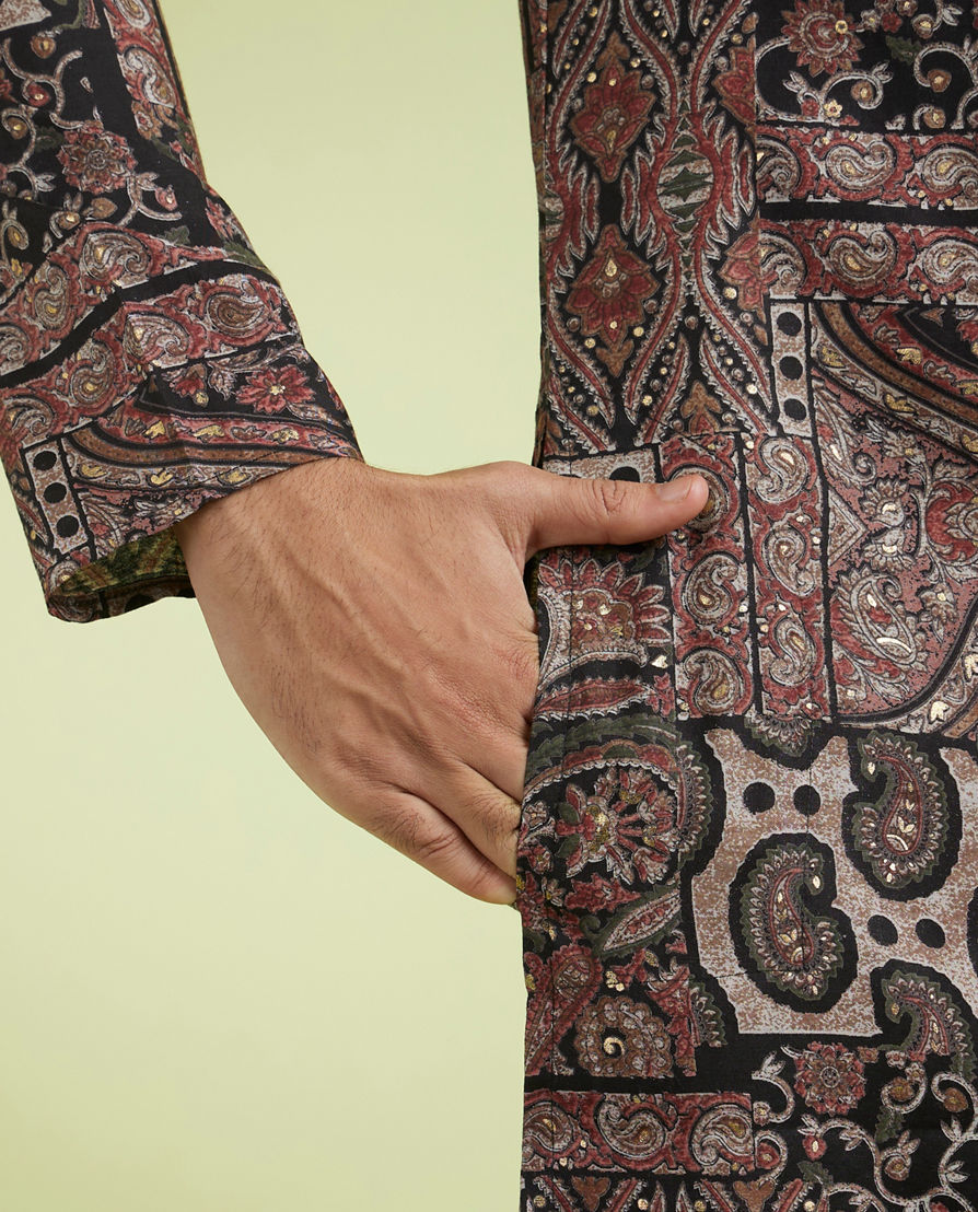 Diwas Men Opulent Brown Kurta