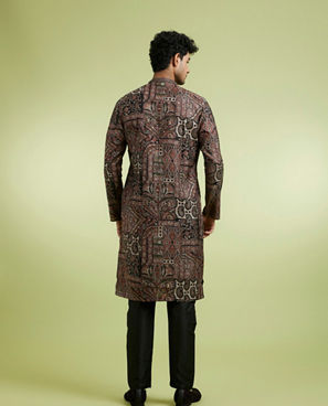 Diwas Men Opulent Brown Kurta