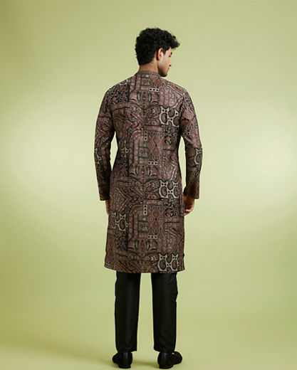 Diwas Men Opulent Brown Kurta