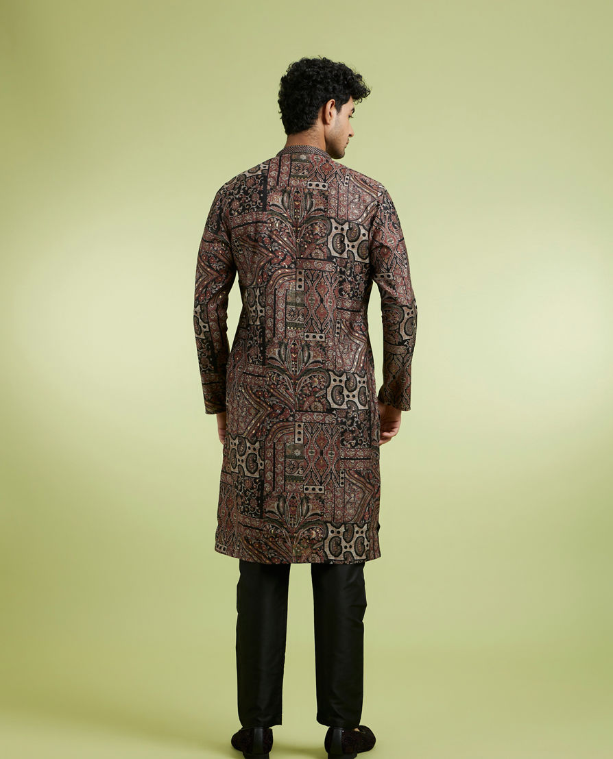 Diwas Men Opulent Brown Kurta