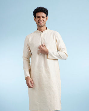 Diwas Men Beige Elegance Kurta