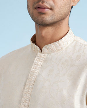 Diwas Men Beige Elegance Kurta