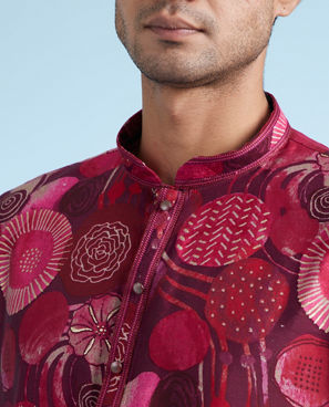 Diwas Men Vibrant Rani Kurta