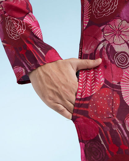 Diwas Men Vibrant Rani Kurta