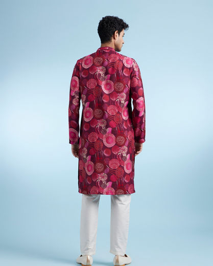 Diwas Men Vibrant Rani Kurta
