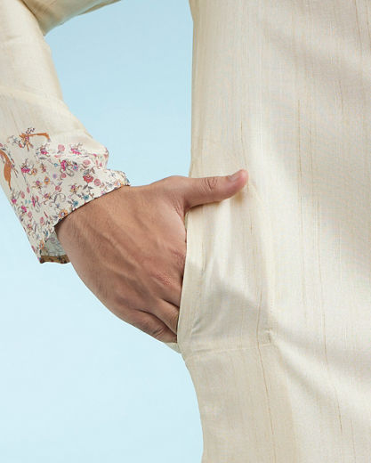 Diwas Men Beige Serenity Kurta