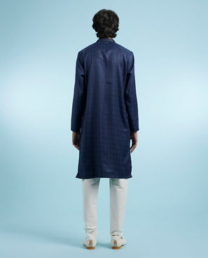 Diwas Men Regal Blue Festive Kurta