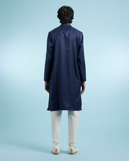 Diwas Men Regal Blue Festive Kurta