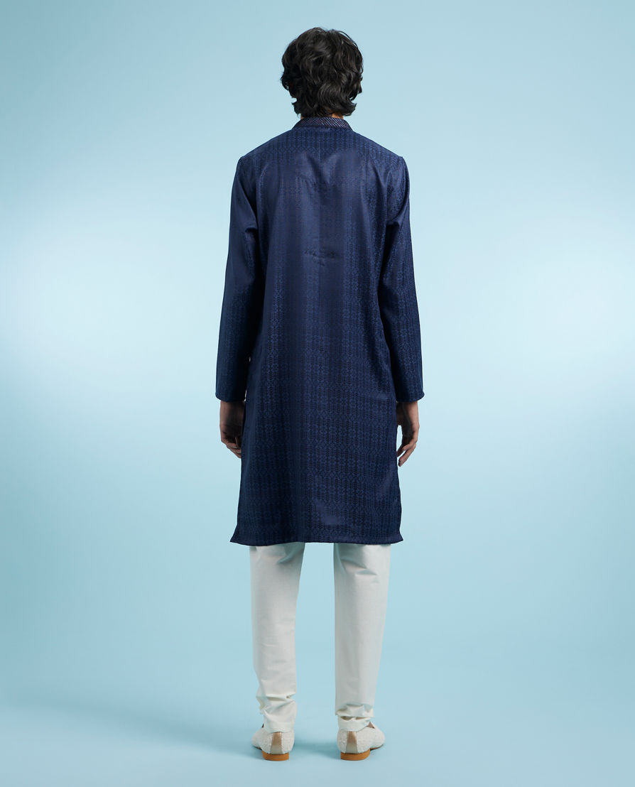 Diwas Men Regal Blue Festive Kurta