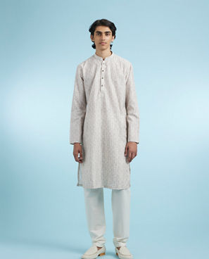 Diwas Men Beige Elegance Kurta