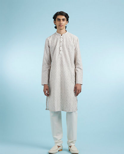 Diwas Men Beige Elegance Kurta