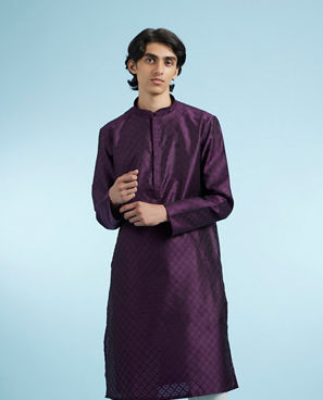 Diwas Men Purple Panache Kurta