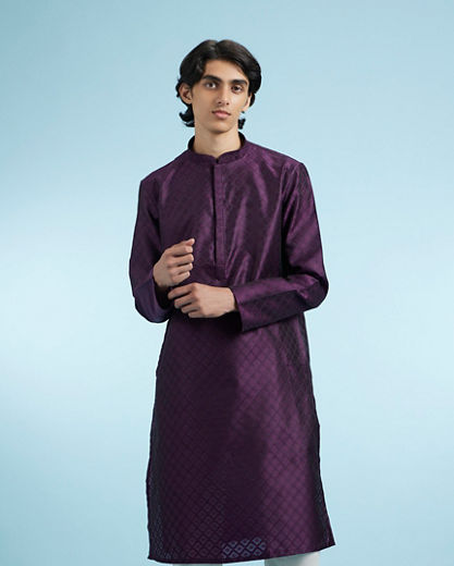 Diwas Men Purple Panache Kurta