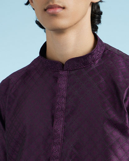 Diwas Men Purple Panache Kurta