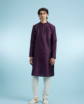 Diwas Men Purple Panache Kurta