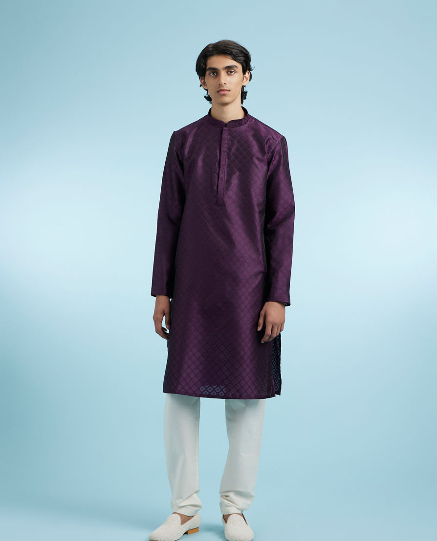 Diwas Men Purple Panache Kurta