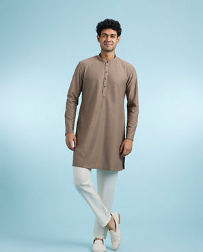 Diwas Men Elegant Brown Kurta