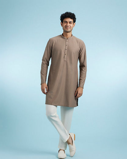Diwas Men Elegant Brown Kurta