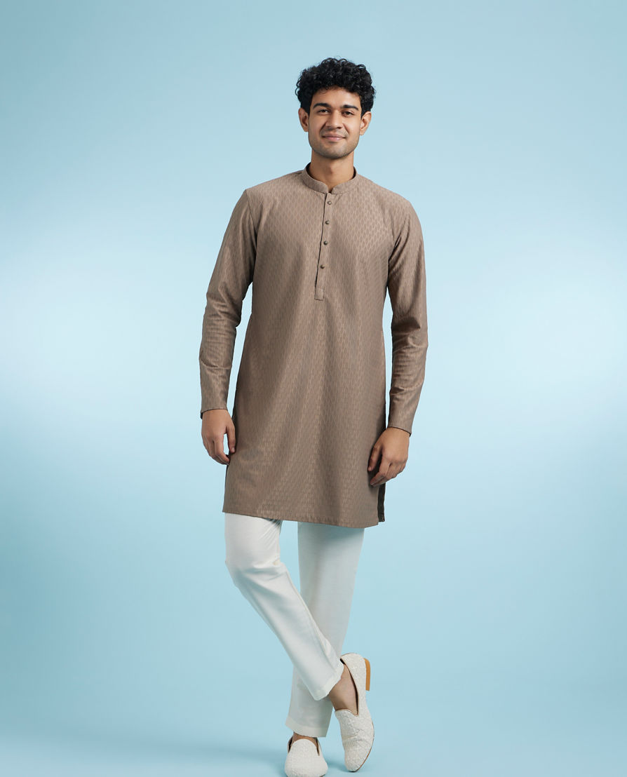 Diwas Men Elegant Brown Kurta