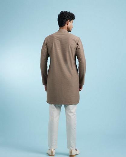 Diwas Men Elegant Brown Kurta