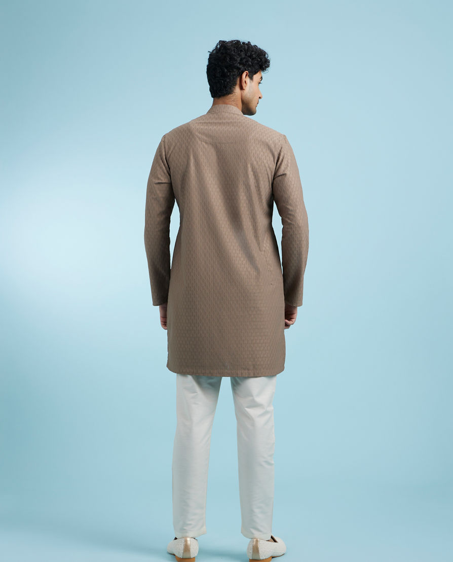 Diwas Men Elegant Brown Kurta