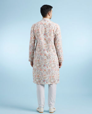 Diwas Men Cream Festive Kurta