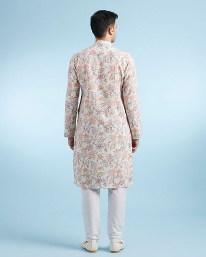 Diwas Men Cream Festive Kurta