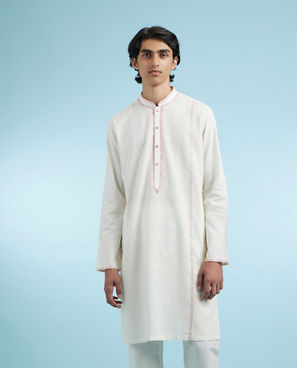 Diwas Men Elegant Cream Kurta