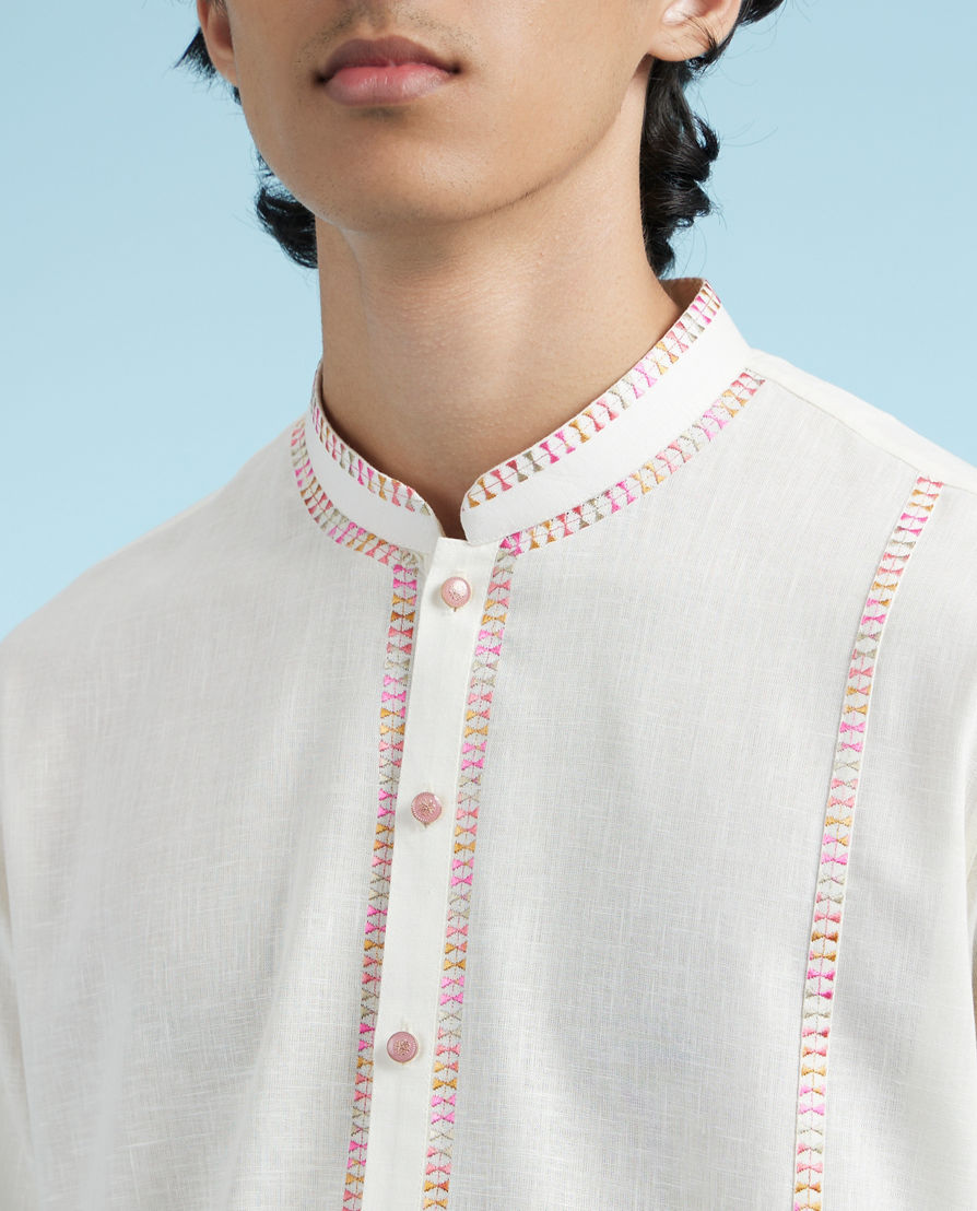 Diwas Men Elegant Cream Kurta