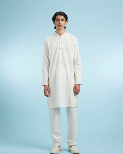 Diwas Men Elegant Cream Kurta