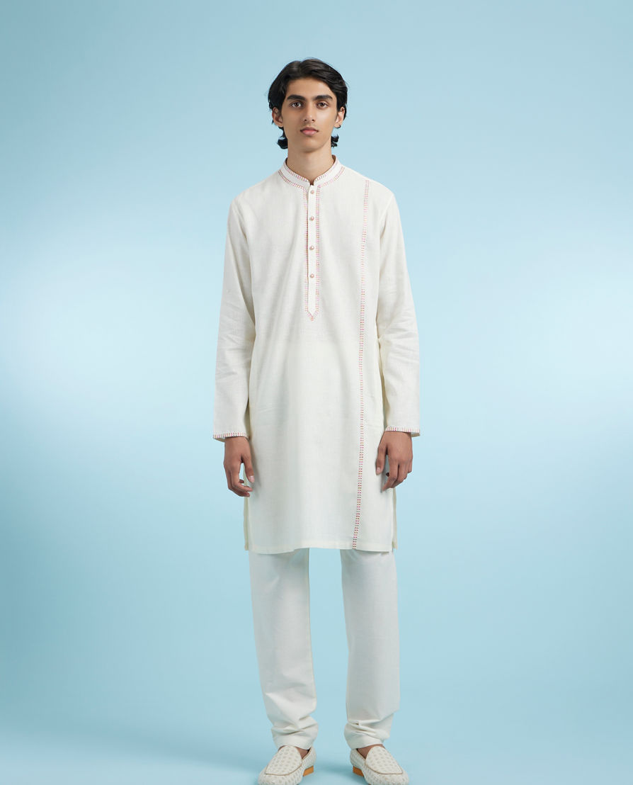 Diwas Men Elegant Cream Kurta