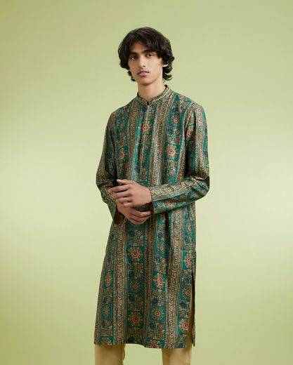 Diwas Men Dark Green Charisma Kurta