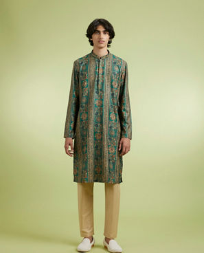 Diwas Men Dark Green Charisma Kurta