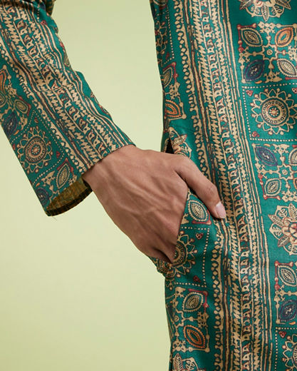 Diwas Men Dark Green Charisma Kurta