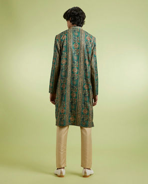 Diwas Men Dark Green Charisma Kurta