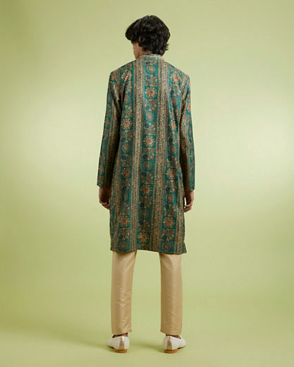 Diwas Men Dark Green Charisma Kurta