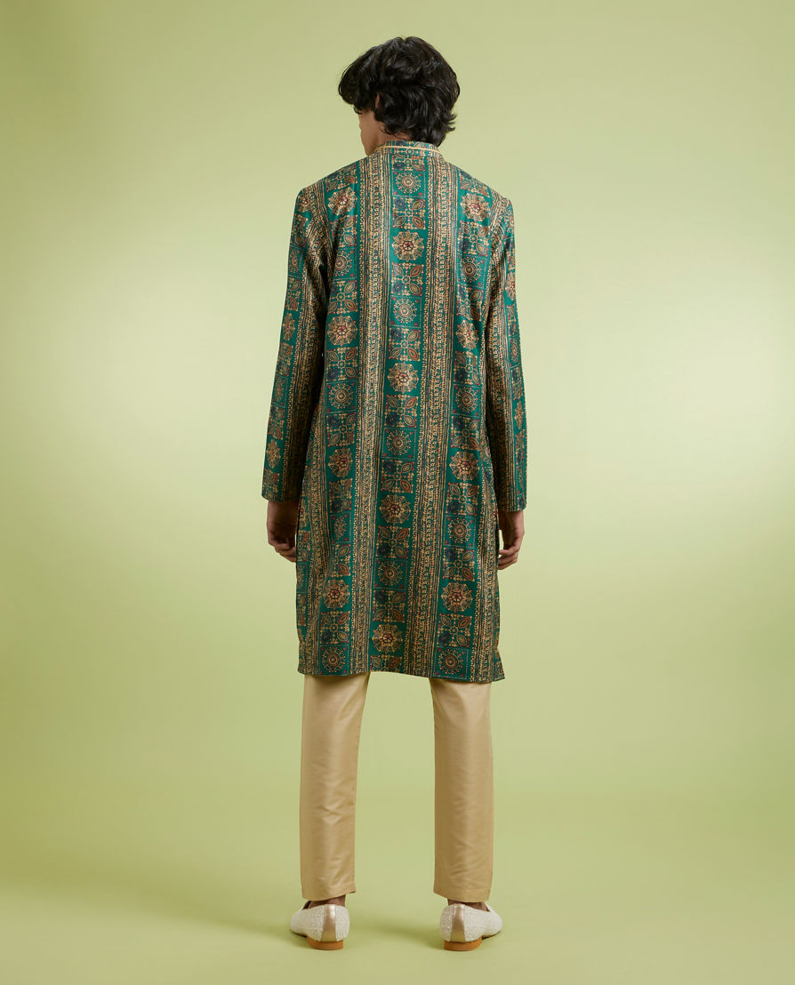 Diwas Men Dark Green Charisma Kurta